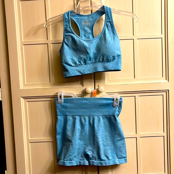 155/62A Pants - Baby Blue Small Matching Workout Set